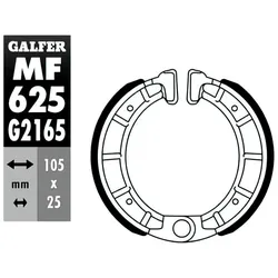 Bremsbacken vorn / hinten Galfer 18 Derbi Vamos / Variant / Fenix 50