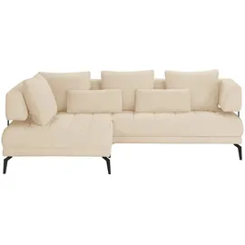 Switch Eckcouch Flachgewebe 2-Sitzer Creme