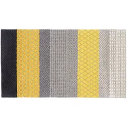 Teppich AKKAYA Gelb 80 x 150 cm Wolle
