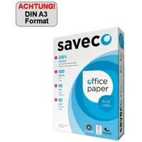 Saveco Kopierpapier Blue Label 100000010 A3 80g ISO 90