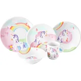 SELTMANN WEIDEN Seltmann Kindergeschirr | Kinderbesteck, Compact Mein kleines Einhorn Kindergeschirr Set