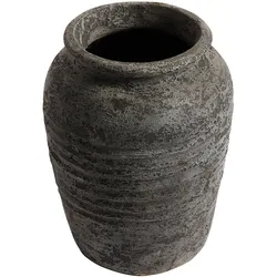 Muubs - Terracotta - Melancholia Krug, Ø 30 x 40 cm, schwarz metallic