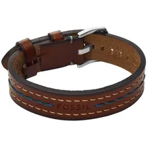 Fossil Everett Armband Leder Edelstahl braun JF04949040 Größe 18