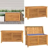Vidaxl - Gartenbox mit Beutel 114x50x58 cm Massivholz Teak - Gartenbox - Teakholz - Outdoor Möbel - Außenmöbel - Gartenaufbewahrung - Home & Living