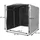 MCW Fahrradgarage MCW-N61 201 x 201 x 201 cm silber