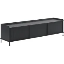 Muuto Enfold Sideboard 186 x 48 cm Schwarz / Anthrazit