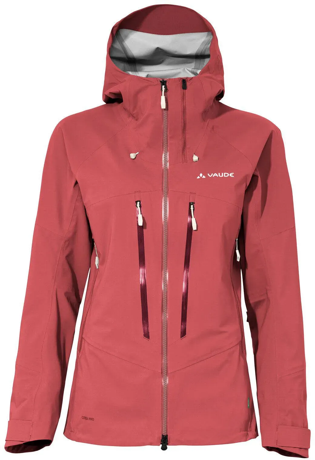Vaude Monviso 3-Lagen Skitourenjacke Regenjacke Damen orange rot 38