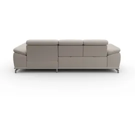 sit&more Ecksofa Cabrio L-Form, B: 295 cm, mit Sitztiefen-, Arm- & Kopfteilverstellung", grau (elephant), (61473855-0)