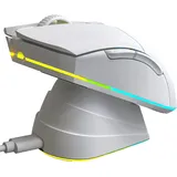 Klim Blaze Pro kabellose Maus mit RGB und Ladestation 6000 DPI Weiß