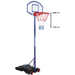 Hudora 71622 verstellbarer Basketballständer Hornet bis 205 cm Korbhöhe EINHEITSGRÖSSE