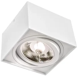 Spectrum Deckenstrahler weiß AR111 GU10 IP20 Quadratisch