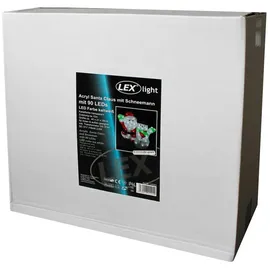 Lex LED Santa Claus mit Schneemann 90 LEDs