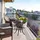 Relaxdays Gartentisch, antike Optik, wetterfest, Aluminiumguss, H x D: 53x53 cm, runder Balkontisch, schwarz/Bronze