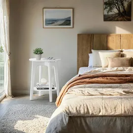 VASAGLE Beistelltisch weiß 40,0 x 40,0 x 50,7 cm