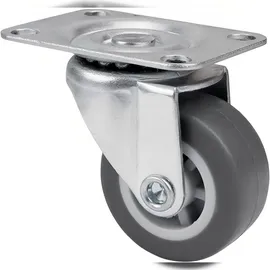 PRIOstahl Lenkrollen 4 Graue Rollen 40mm Möbelrollen