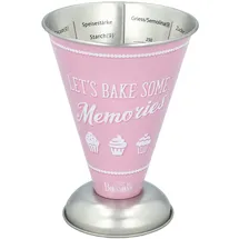 RBV Birkmann Birkmann, Colour Kitchen, Messbecher, Rosa, Let ́s bake some memories, Flüssigkeiten bis 250 ml, 422889