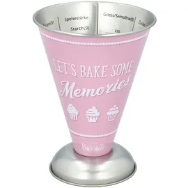 RBV Birkmann Birkmann, Colour Kitchen, Messbecher, Rosa, Let ́s bake some memories, Flüssigkeiten bis 250 ml, 422889