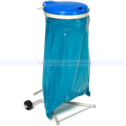 Müllsackständer VAR WSR 120 Müllsackhalter fahrbar blau ideal für 120 L Müllsäcke, robuste und stabile Konstruktion