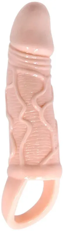 BAILE - PENISVERLNGERUNGSHÜLLE MIT VIBRATION UND GURT FÜR HODEN 13.5 CM