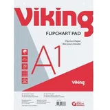 Viking Flipchart-Papier Kariert DIN A1 70 g/m2 5 Stück à 40 Blatt