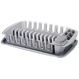 Tescoma Geschirrkorb Clean Kit  (L x B x H: 47 x 27 x 10 cm, Kunststoff, Grau)