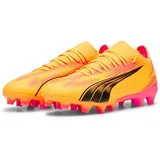 Puma Ultra Match FG/AG Fußballschuhe, Sun Stream Puma Black Sunset Glow, 45 EU