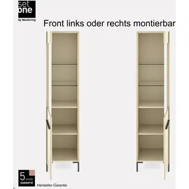 Set One by Musterring Standvitrine Reno 48 x 42 x 199 cm Braun