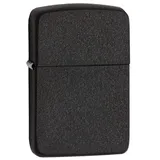 Zippo Sturmfeuerzeug - 1941 Replica Case Black Crackle, Base Model - Nachfüllbar - Wiederverwendbar - Windfestes Design - Geschenkbox - Made in USA