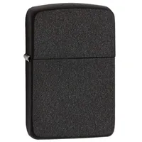 Zippo Sturmfeuerzeug - 1941 Replica Case Black Crackle, Base Model - Nachfüllbar - Wiederverwendbar - Windfestes Design - Geschenkbox - Made in USA