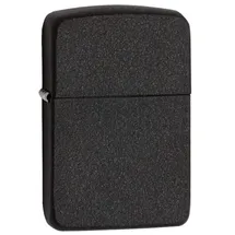 Zippo Sturmfeuerzeug - 1941 Replica Case Black Crackle, Base Model - Nachfüllbar - Wiederverwendbar - Windfestes Design - Geschenkbox - Made in USA