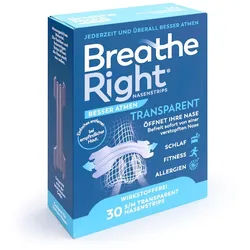 Besser Atmen Breathe Right Nasenstrips Transparent