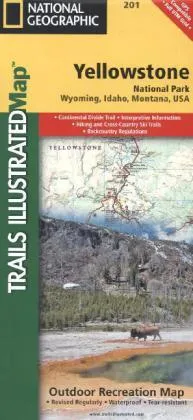 National Geographic Trails Illustrated Map Yellowstone National Park - National Geographic Maps  Karte (im Sinne von Landkarte)