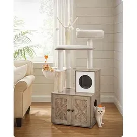 Songmics Kratzbaum 140 cm beige