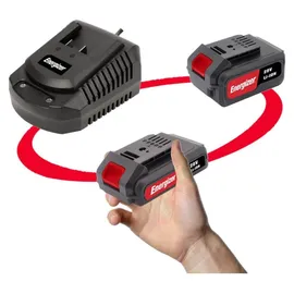 Energizer 20V Akku-Set mit Schnellladegerät – 2Ah & 4Ah Lithium-Ionen Akkus