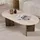 HANAH Home Moderner Couchtisch Beige/Walnuss 119 x 40 x 60 cm