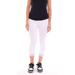 neun 9 monate Damen Umstands-Hose bequeme Schwangerschafts-Hose 82137015 Weiß - 40/42