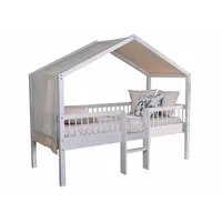 58 aufm Kessel Hausbett Keeley 90 x 200 cm Buche massiv lackiert weiß