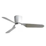 FABRILAMP Kochi 132 cm Deckenventilator Silber
