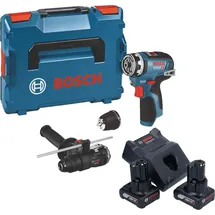 Bosch GSR 12V-35 FC Professional inkl. 2 x 6,0 Ah + Ladegerät + 2x Aufsatz + L-Boxx