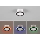 Trio Einbaustrahler Argus 1-flammig Schwarz Ø 8,2 cm