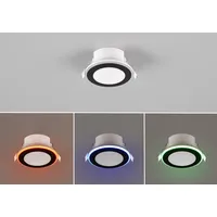 Trio Einbaustrahler Argus 1-flammig Schwarz Ø 8,2 cm