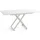 WFL GROUP Axen Weiß Marmor 120-160 x 80 x 38-75 cm