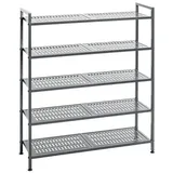 freiraum Schuhregal 55816, in anthrazit, Metall - 73x90x25cm (BxHxT) grau