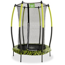 EXIT TOYS Tiggy junior Trampolin 140 cm inkl. Sicherheitsnetz schwarz/grün