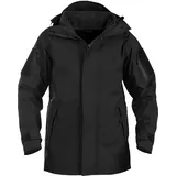 Mil-Tec Nässeschutzjacke m. Fleecejacke Gen. II, schwarz, -