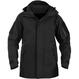 Mil-Tec Nässeschutzjacke m. Fleecejacke Gen. II, schwarz, -