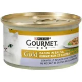Iperbriko - Gourmet Gold Chunks in Kalbssauce und Purina -Gemüse 85 Gramm