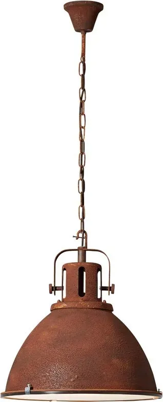 Brilliant Vintage Hängelampe - kürzbare Pendelampe Glasscheibe 47cm Durchmesser