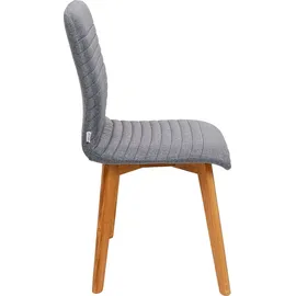 Kare 2er Set KARE DESIGN Stuhl Lara Stoff Grau