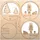 Rayher Bastelholz natur Steckteile Nussknacker Ø 7,5 cm, 1 Pack